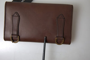 Dolce & Gabbana Chic Brown Leather Shoulder Bag with Gold Detailing - DEA STILOSA MILANO
