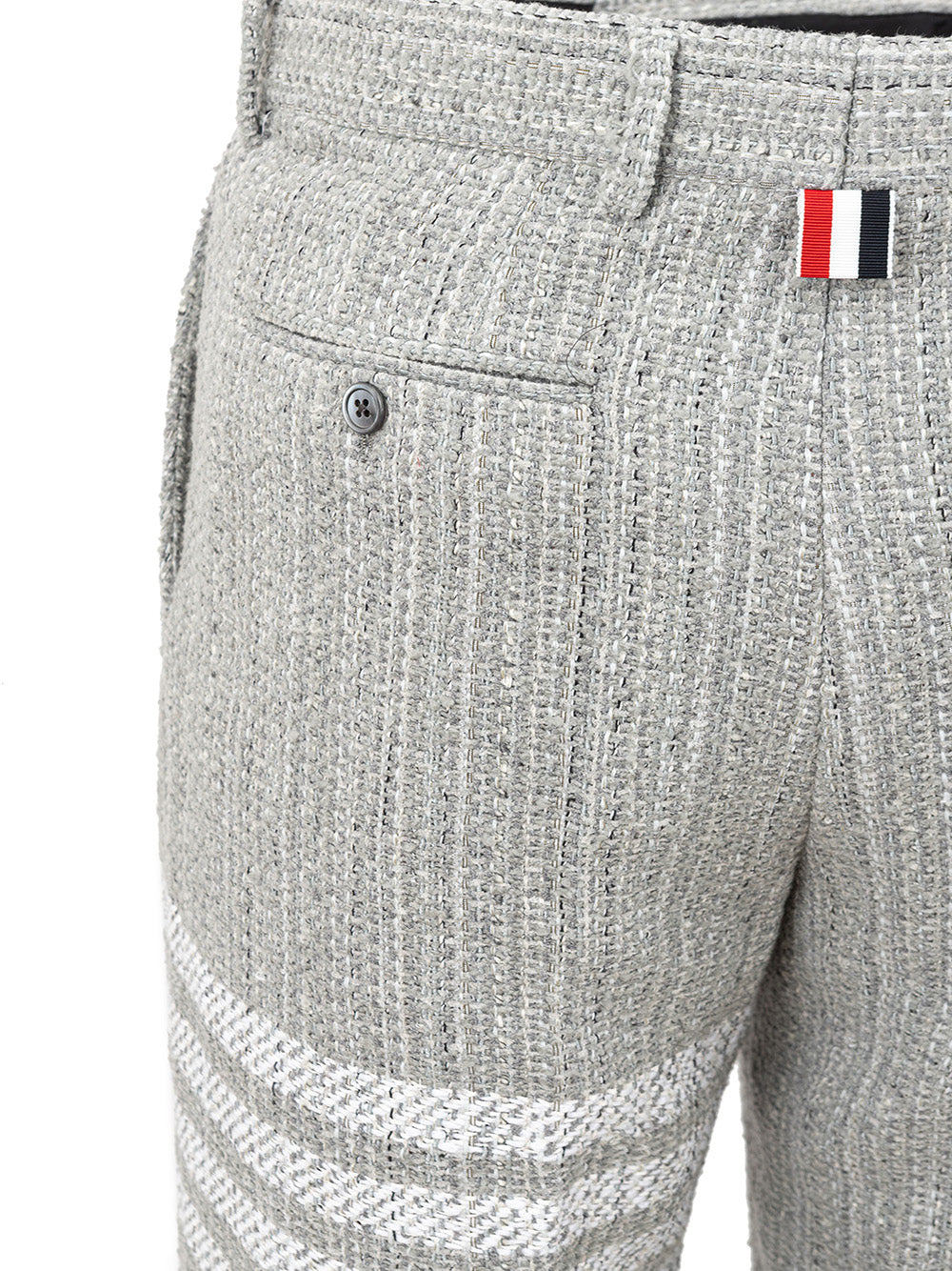 Thom Browne Grey Tweed Trousers - DEA STILOSA MILANO