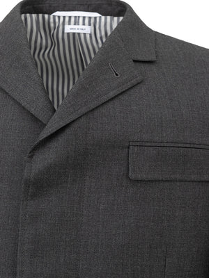 Thom Browne Chesterfield Overcoat Grey - DEA STILOSA MILANO