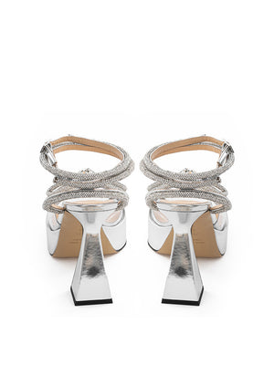 MACH & MACH Double Bow PVC Platform Sandals - DEA STILOSA MILANO