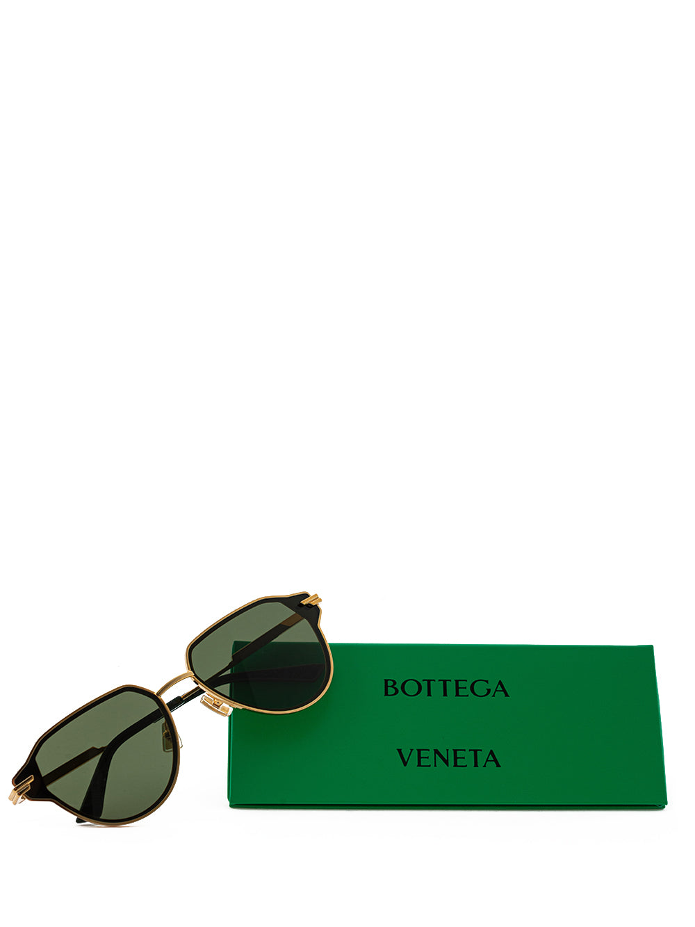 Bottega Veneta Golden Metal Sunglasses - DEA STILOSA MILANO