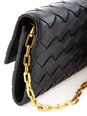 Bottega Veneta Mini Bag Wallet on Chain in Intreccio Leather - DEA STILOSA MILANO