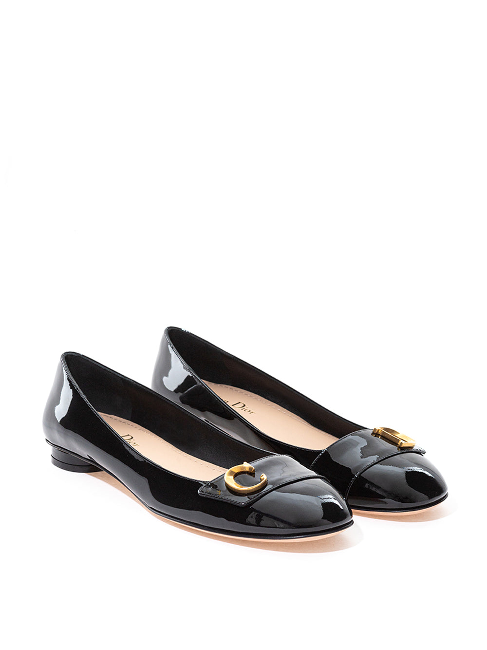 Ballerina Black Patent Leather 'C'est Dior' Shoes - DEA STILOSA MILANO
