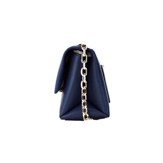 Michael Kors Cece Small Navy Vegan Leather Convertible Flap Crossbody Bag - DEA STILOSA MILANO