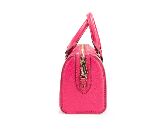 Michael Kors Travel XS Carmine Pink Leather Duffle Crossbody Handbag Purse - DEA STILOSA MILANO