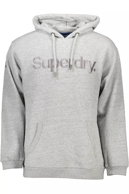 Superdry Gray Cotton Sweater - DEA STILOSA MILANO