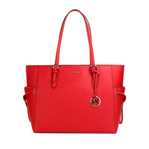 Michael Kors Gilly Large Bright Red Leather Drawstring Travel Tote Bag Purse - DEA STILOSA MILANO