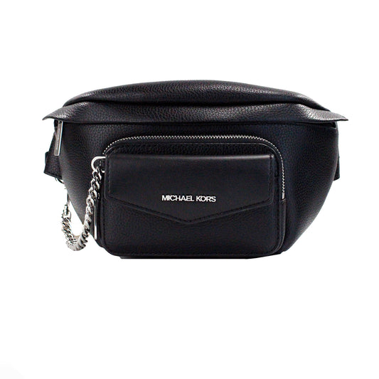 Michael Kors Maisie Large Black 2-n-1 Waistpack Card Case Fanny Pack Bag - DEA STILOSA MILANO