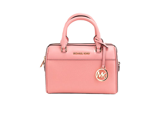 Michael Kors Travel XS Tea Rose Pebbled Leather Duffle Crossbody Handbag Purse - DEA STILOSA MILANO