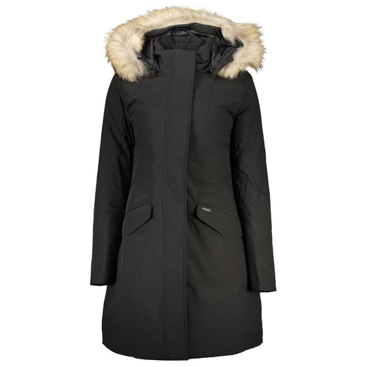 Woolrich Black Cotton Jackets & Coat - DEA STILOSA MILANO