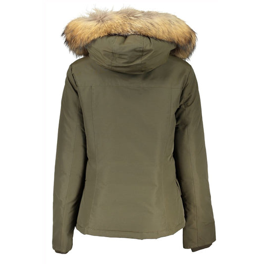 Woolrich Green Cotton Jackets & Coat - DEA STILOSA MILANO