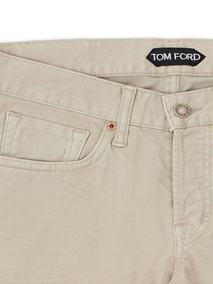 Tom Ford Beige Five Pockets Jeans Pants - DEA STILOSA MILANO