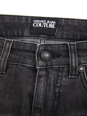 Versace Jeans Black Washed Slim Fit Jeans - DEA STILOSA MILANO