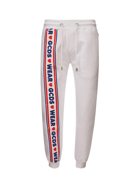 GCDS White Sweatpants with Logo - DEA STILOSA MILANO