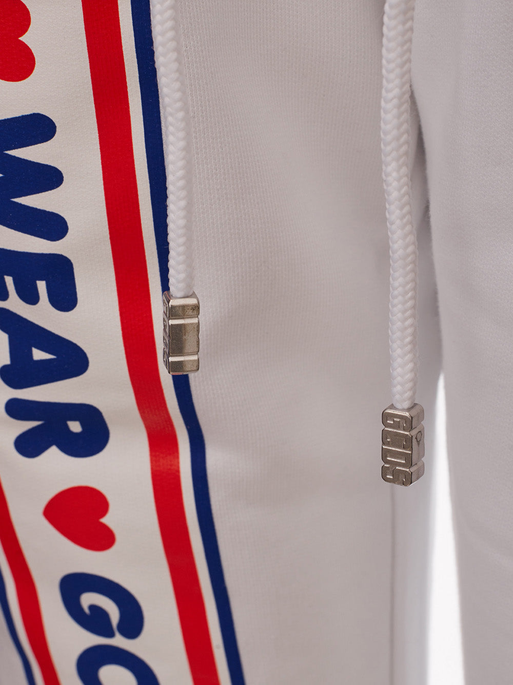 GCDS Jogging White Sweatpants with Logo - DEA STILOSA MILANO