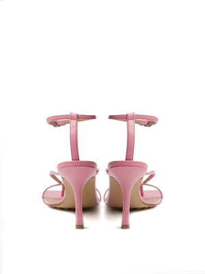 Bottega Veneta Pink Nappa Leather 'Stretch' Sandal - DEA STILOSA MILANO