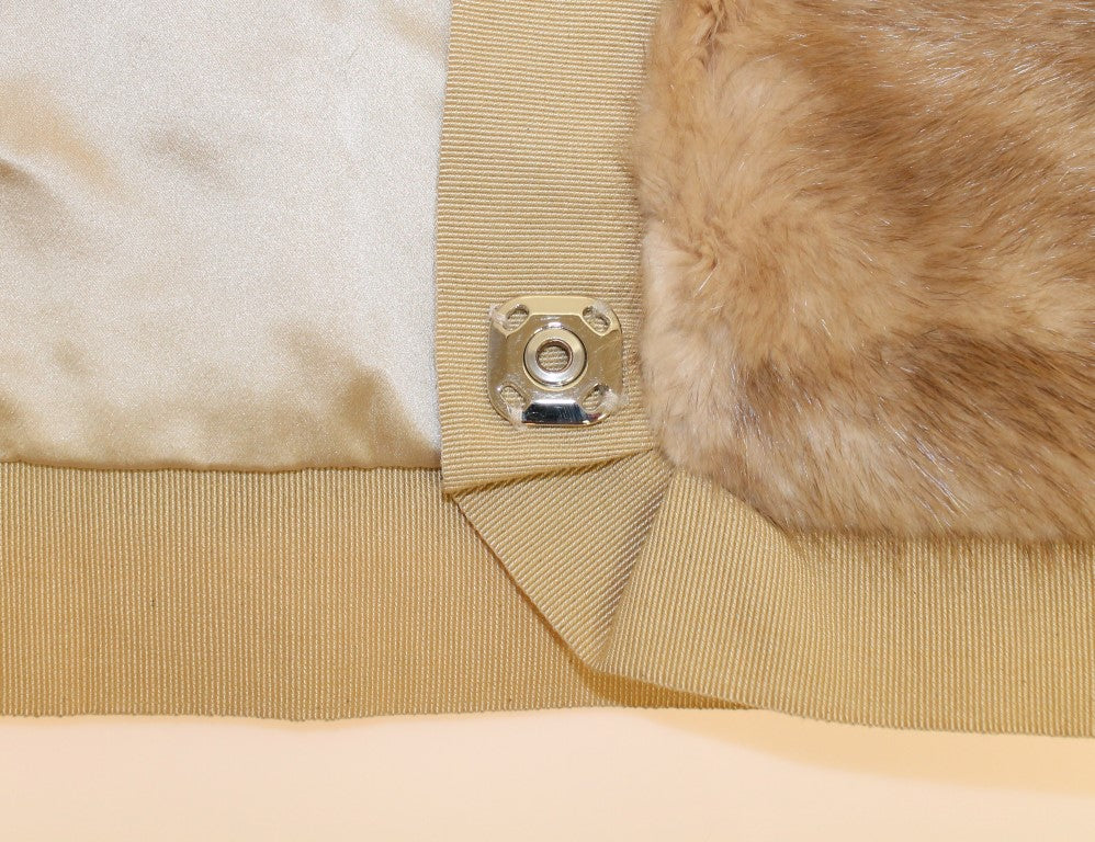 Dolce & Gabbana Beige MINK Fur Scarf Foulard Neck Wrap - DEA STILOSA MILANO