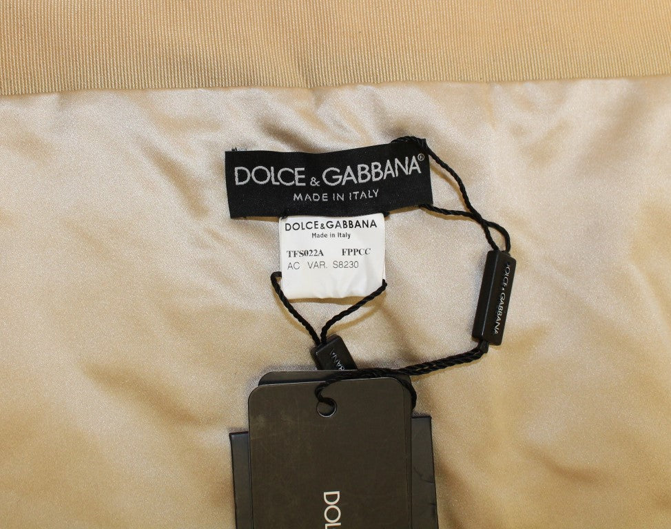 Dolce & Gabbana Beige MINK Fur Scarf Foulard Neck Wrap - DEA STILOSA MILANO