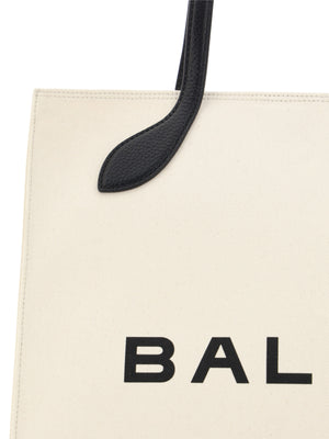 Bally White and Black Leather Tote Shoulder Bag - DEA STILOSA MILANO