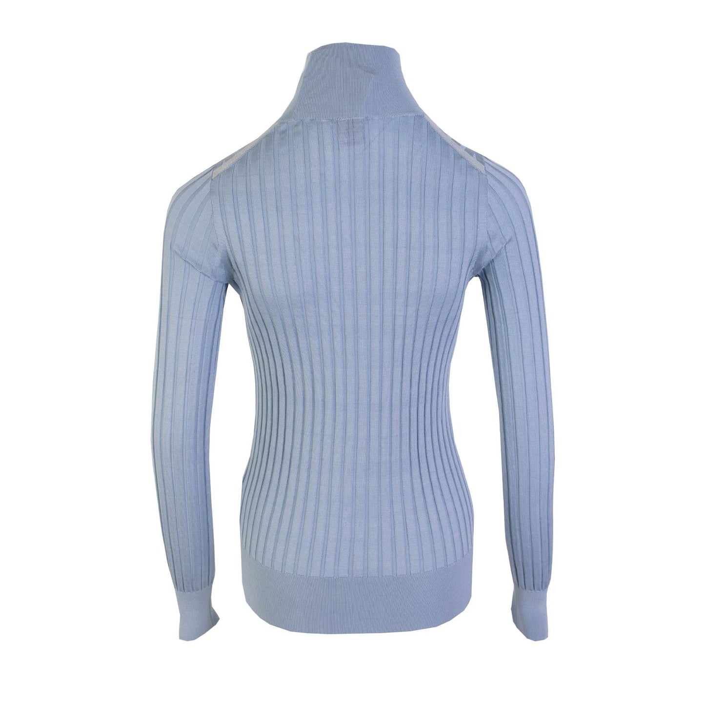 Burberry Silk Light Blue Turtleneck Sweater - DEA STILOSA MILANO