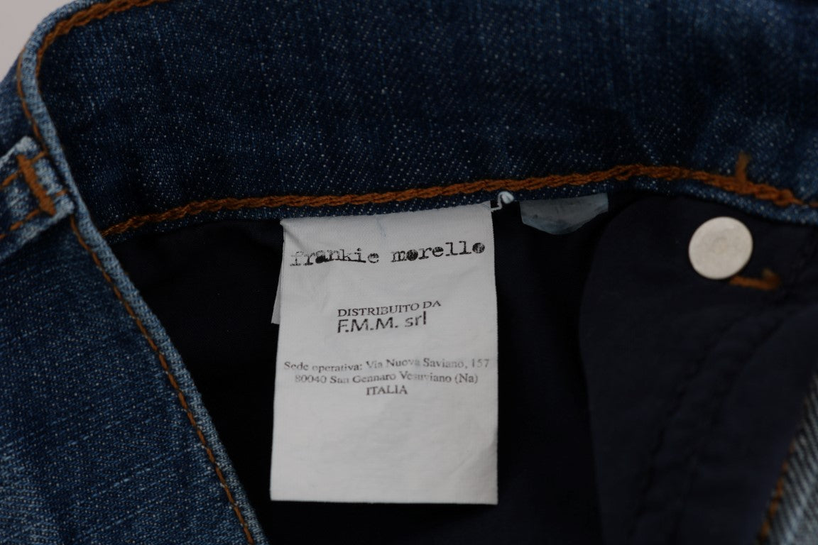 Frankie Morello Blue Wash Perth Slim Fit Jeans - DEA STILOSA MILANO