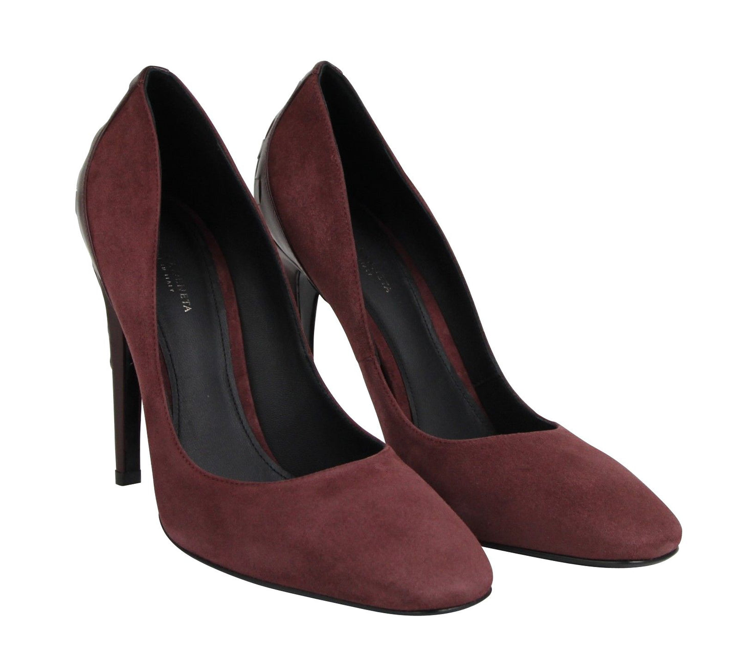 Bottega Veneta Women's Dark Rose Suede Leather Luxe Heels - DEA STILOSA MILANO