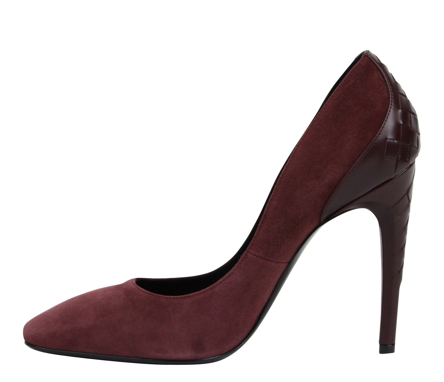 Bottega Veneta Women's Dark Rose Suede Leather Luxe Heels - DEA STILOSA MILANO