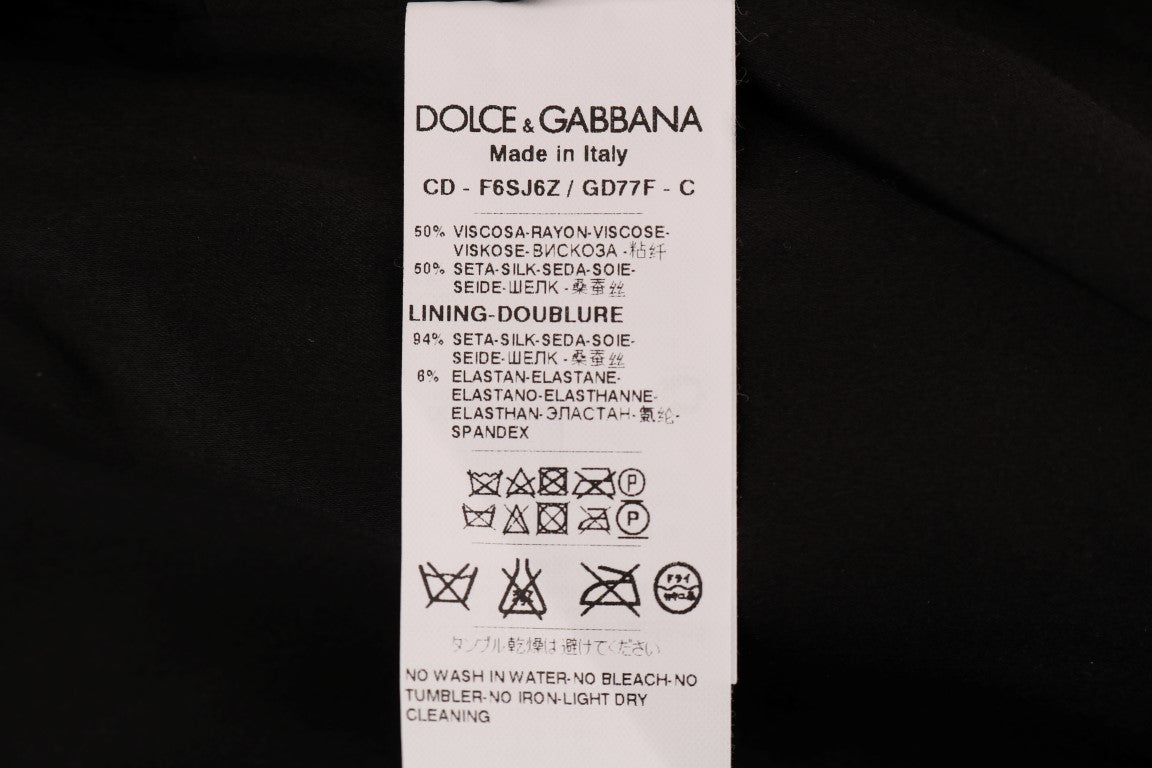 Dolce & Gabbana Brown Leopard Print Silk Sheath Dress - DEA STILOSA MILANO