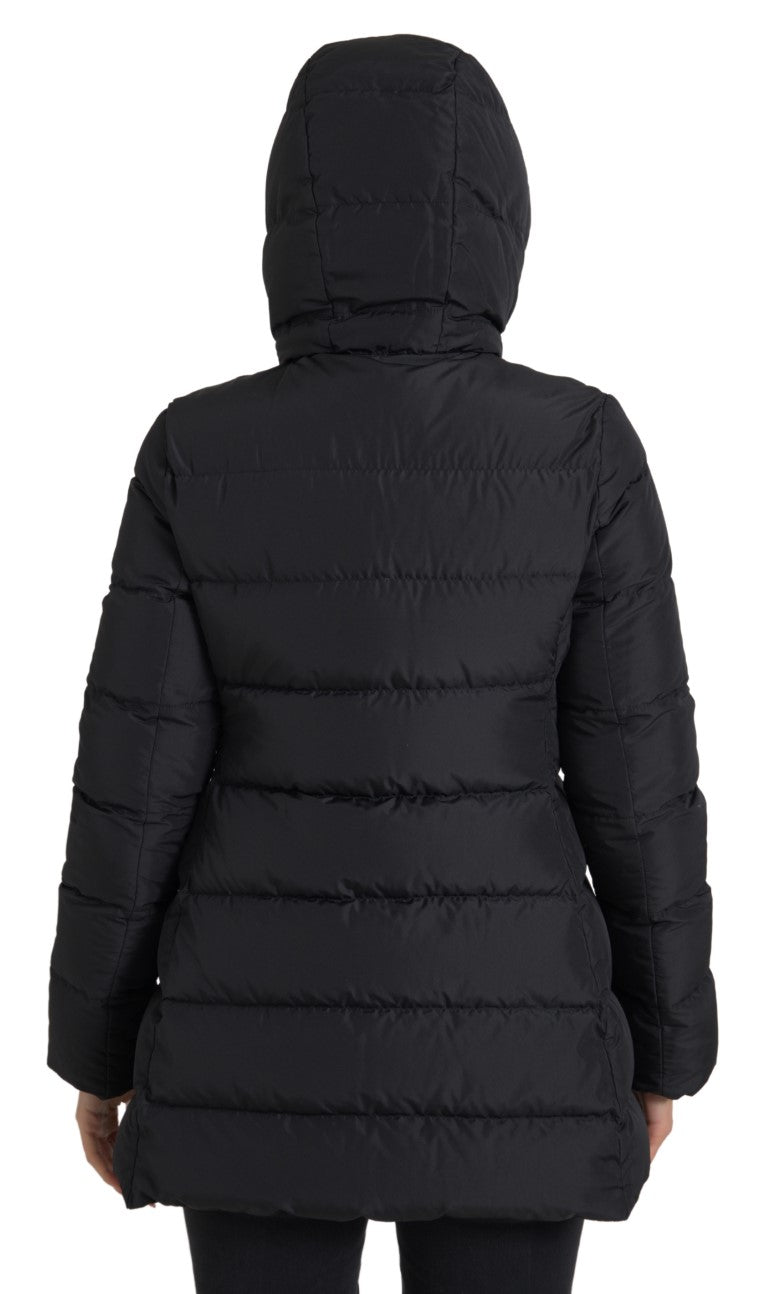 Dolce & Gabbana Black Polyester Hooded Blouson Full Zip Jacket - DEA STILOSA MILANO