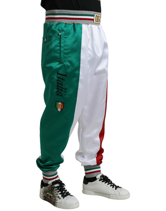 Dolce & Gabbana Multicolor Italian Patch Slim Jogger Pants - DEA STILOSA MILANO