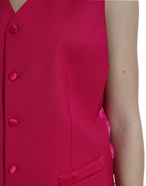Dolce & Gabbana Red MARTINI Wool Slim Fit 3 Piece Suit - DEA STILOSA MILANO
