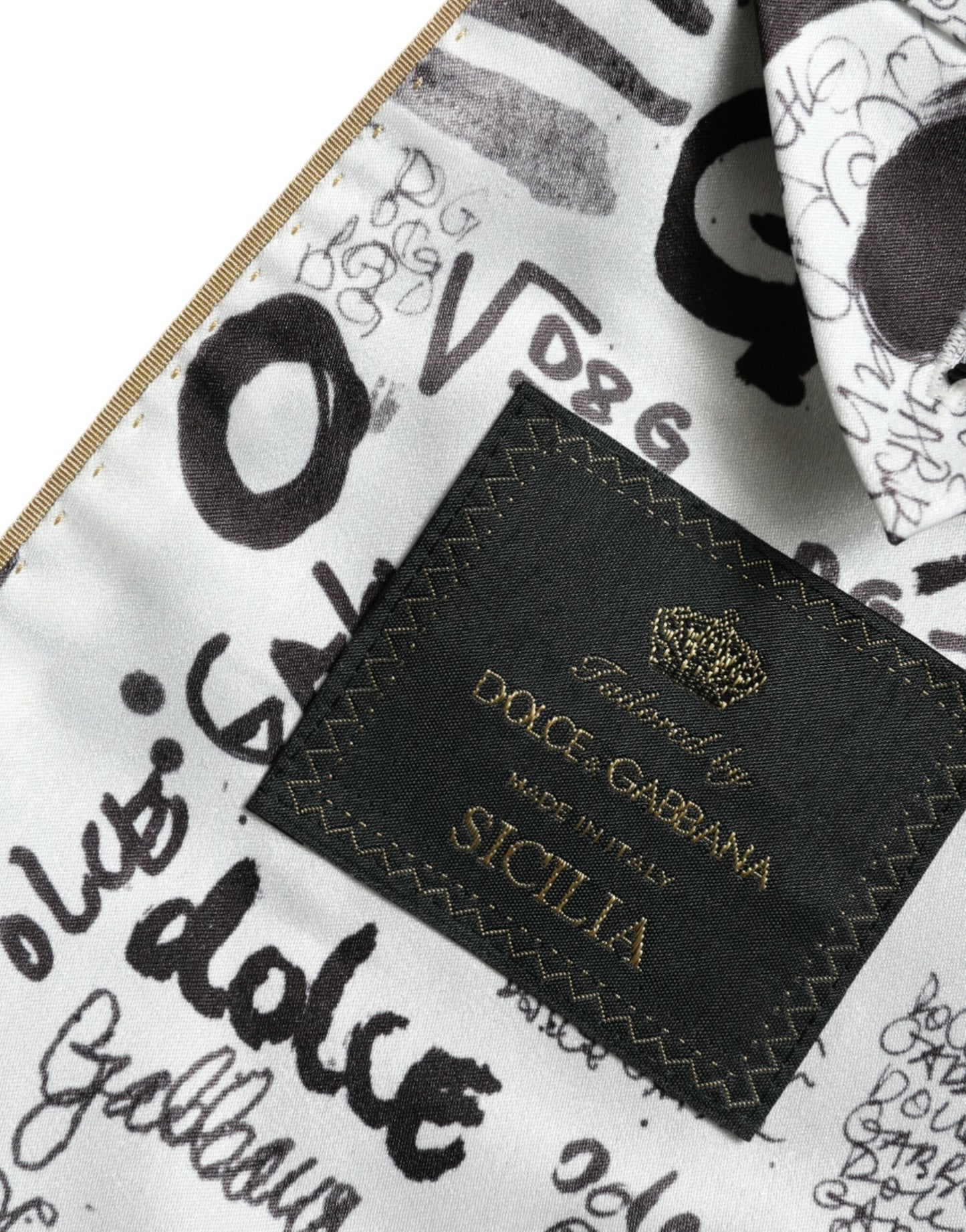 Dolce & Gabbana Black Striped SICILIA Double Breasted Jacket - DEA STILOSA MILANO