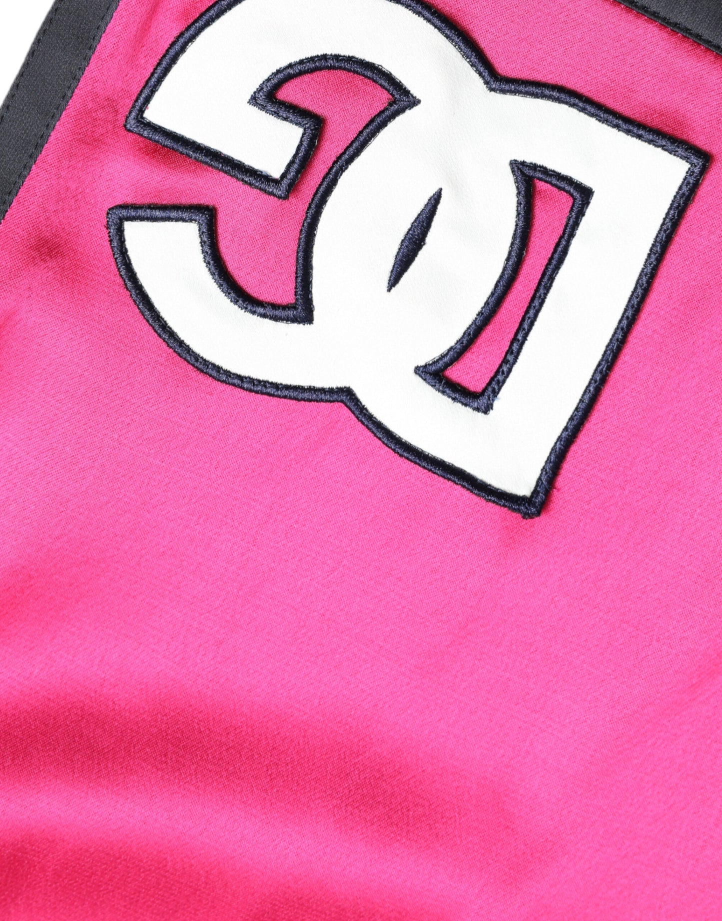 Dolce & Gabbana Pink Viscose Jersey Logo High Waist Shorts - DEA STILOSA MILANO
