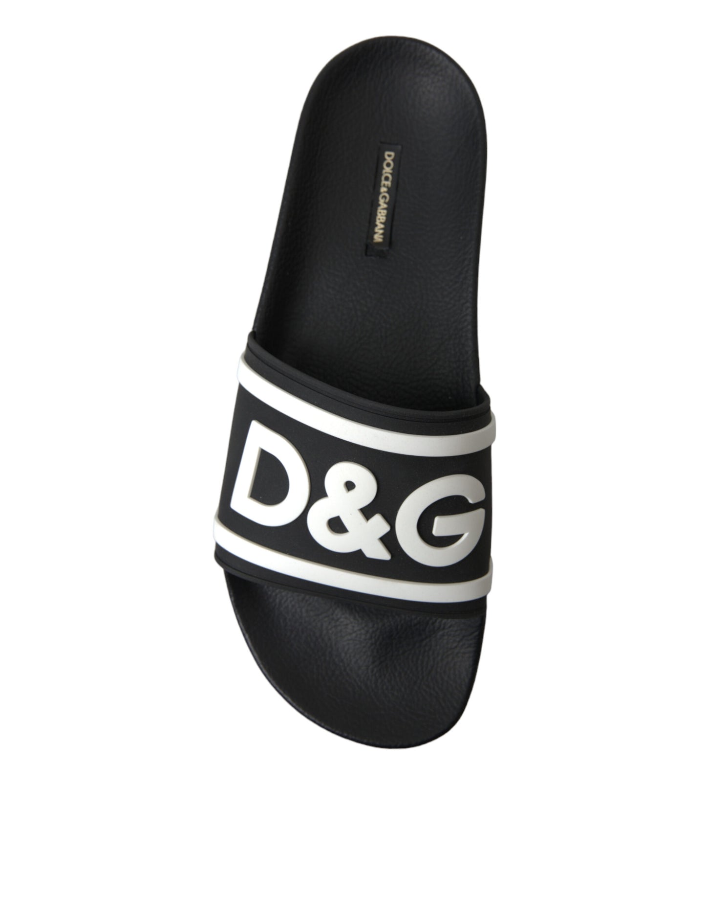 Dolce & Gabbana Black Rubber Sandals Slippers Beachwear Men Shoes - DEA STILOSA MILANO