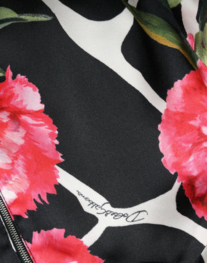 Dolce & Gabbana Multicolor Floral Long Sleeves Cropped Top - DEA STILOSA MILANO