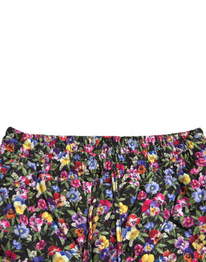 Dolce & Gabbana Multicolor Floral High Waist Hot Pants Shorts - DEA STILOSA MILANO
