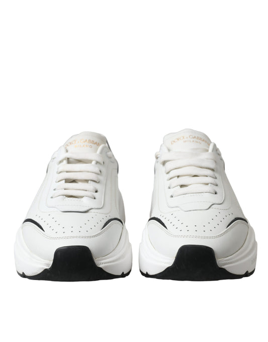 Dolce & Gabbana White Black Low Top Daymaster Sneakers Shoes - DEA STILOSA MILANO