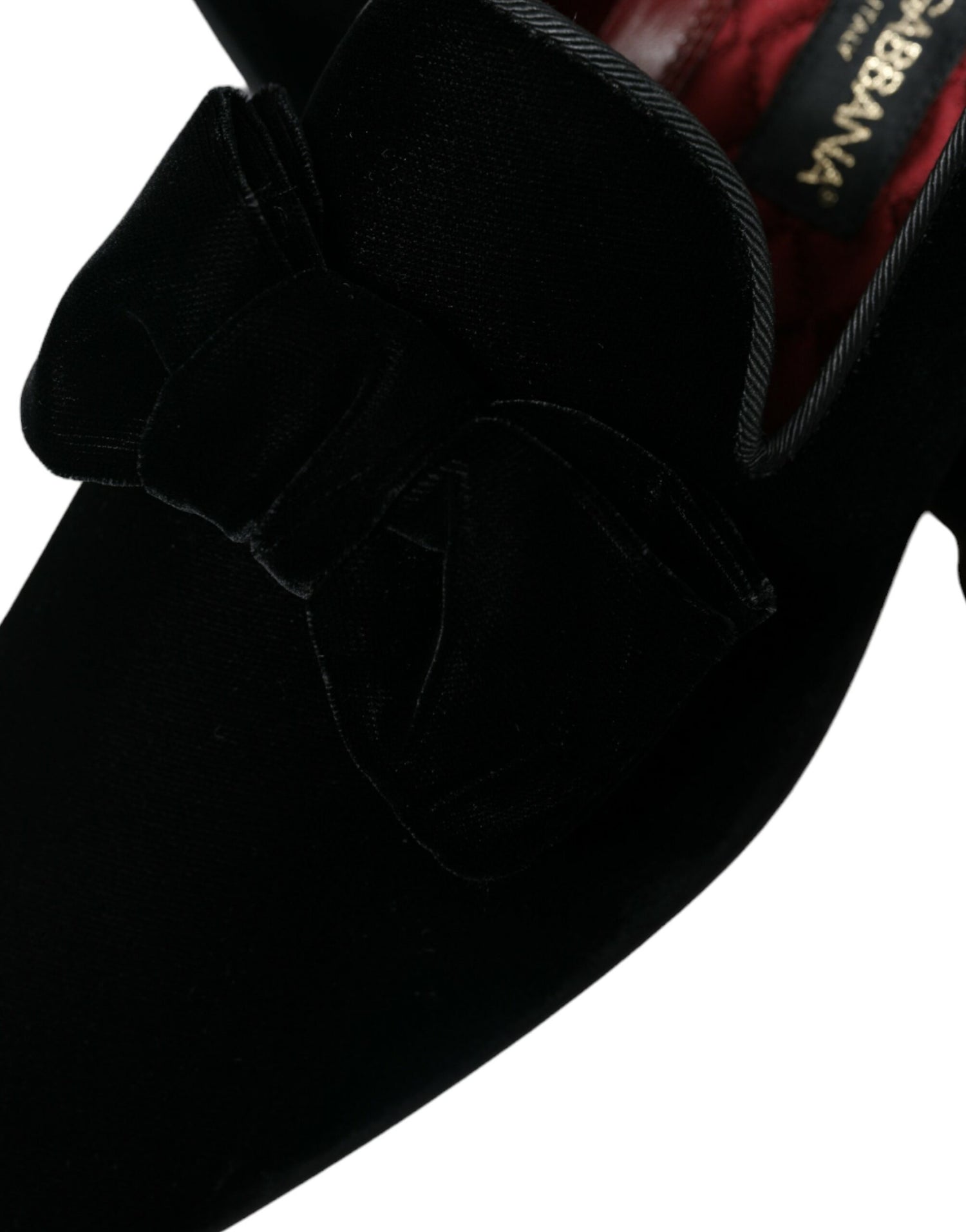 Dolce & Gabbana Black Velvet Loafers Formal Dress Shoes - DEA STILOSA MILANO