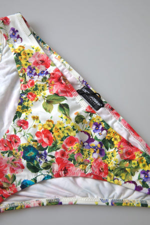 Dolce & Gabbana Multicolor Floral Beachwear Swimwear Bottom Bikini - DEA STILOSA MILANO