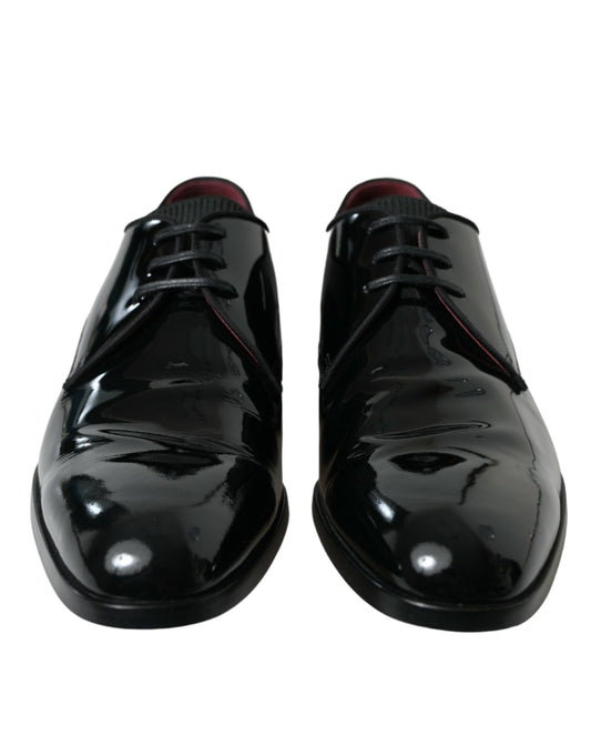 Dolce & Gabbana Black Calfskin Leather Derby Dress Shoes - DEA STILOSA MILANO