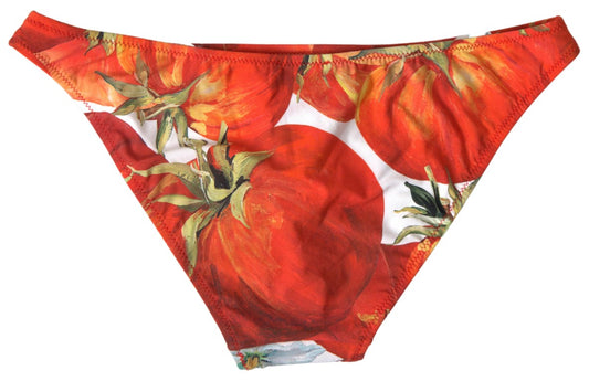 Dolce & Gabbana Orange Pumpkin Beachwear Bikini Bottom Swimwear - DEA STILOSA MILANO