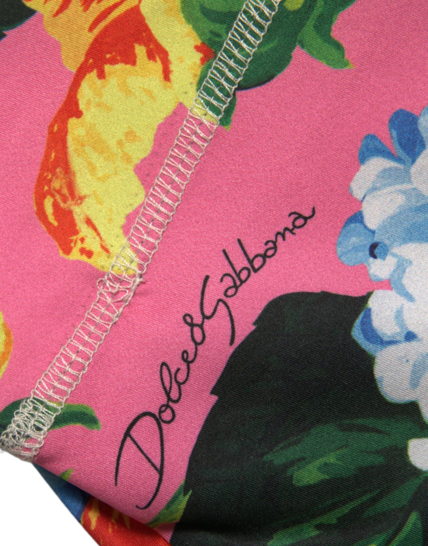 Dolce & Gabbana Multicolor Floral High Waist Leggings Pants - DEA STILOSA MILANO