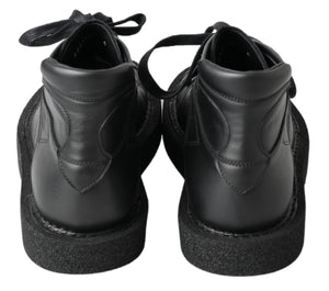 Dolce & Gabbana Black Leather Slip on Stretch Boots - DEA STILOSA MILANO