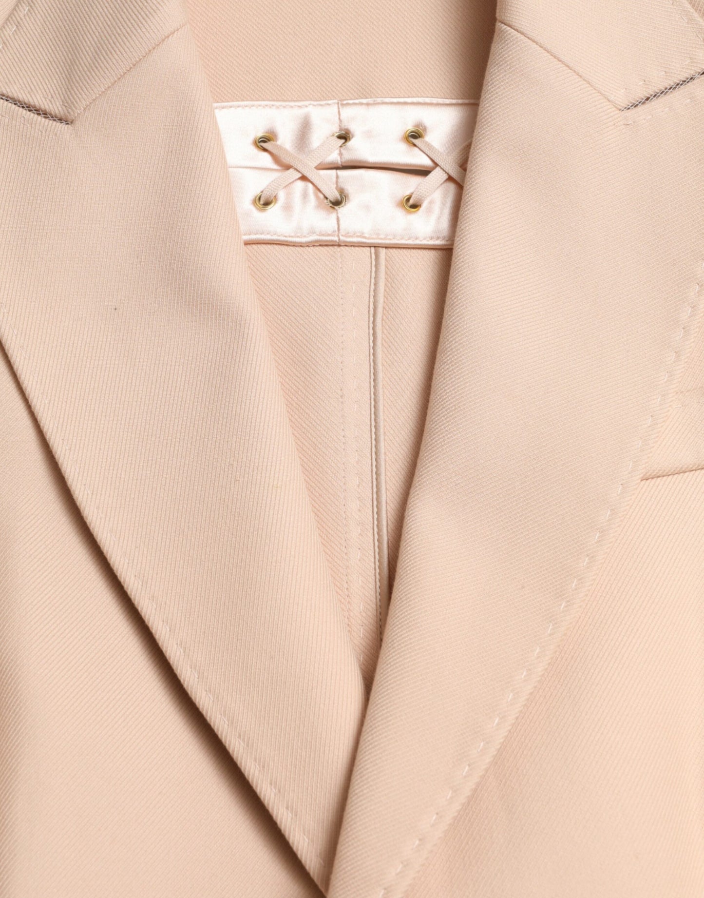 Dolce & Gabbana Beige Single-Breasted Trench Coat Jacket - DEA STILOSA MILANO