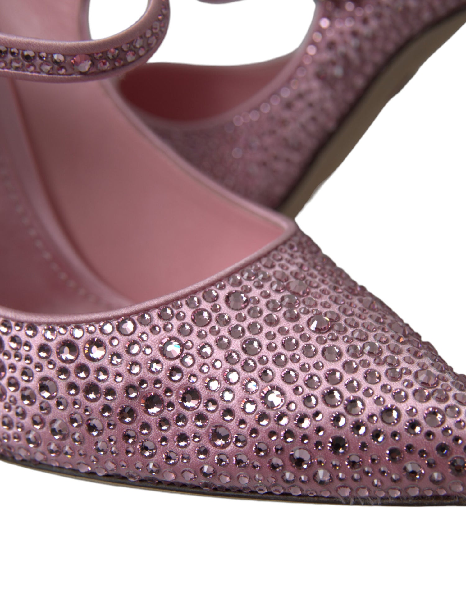 Dolce & Gabbana Pink Strass Crystal Heels Pumps Shoes - DEA STILOSA MILANO