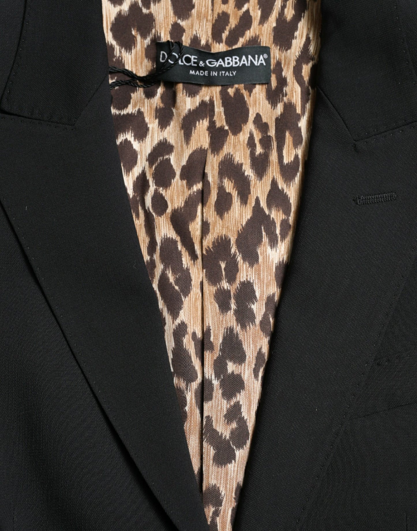 Dolce & Gabbana Black Wool Single Breasted Blazer Coat Jacket - DEA STILOSA MILANO