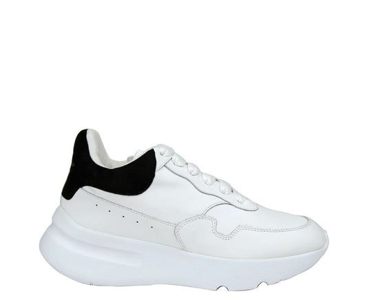 Alexander McQueen Women White Leather Suede Sneaker - DEA STILOSA MILANO