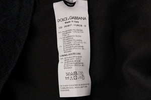 Dolce & Gabbana Black Blue Flare Mini Dress - DEA STILOSA MILANO