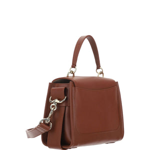 Chloé Brown Calf Leather Tess Handbag - DEA STILOSA MILANO