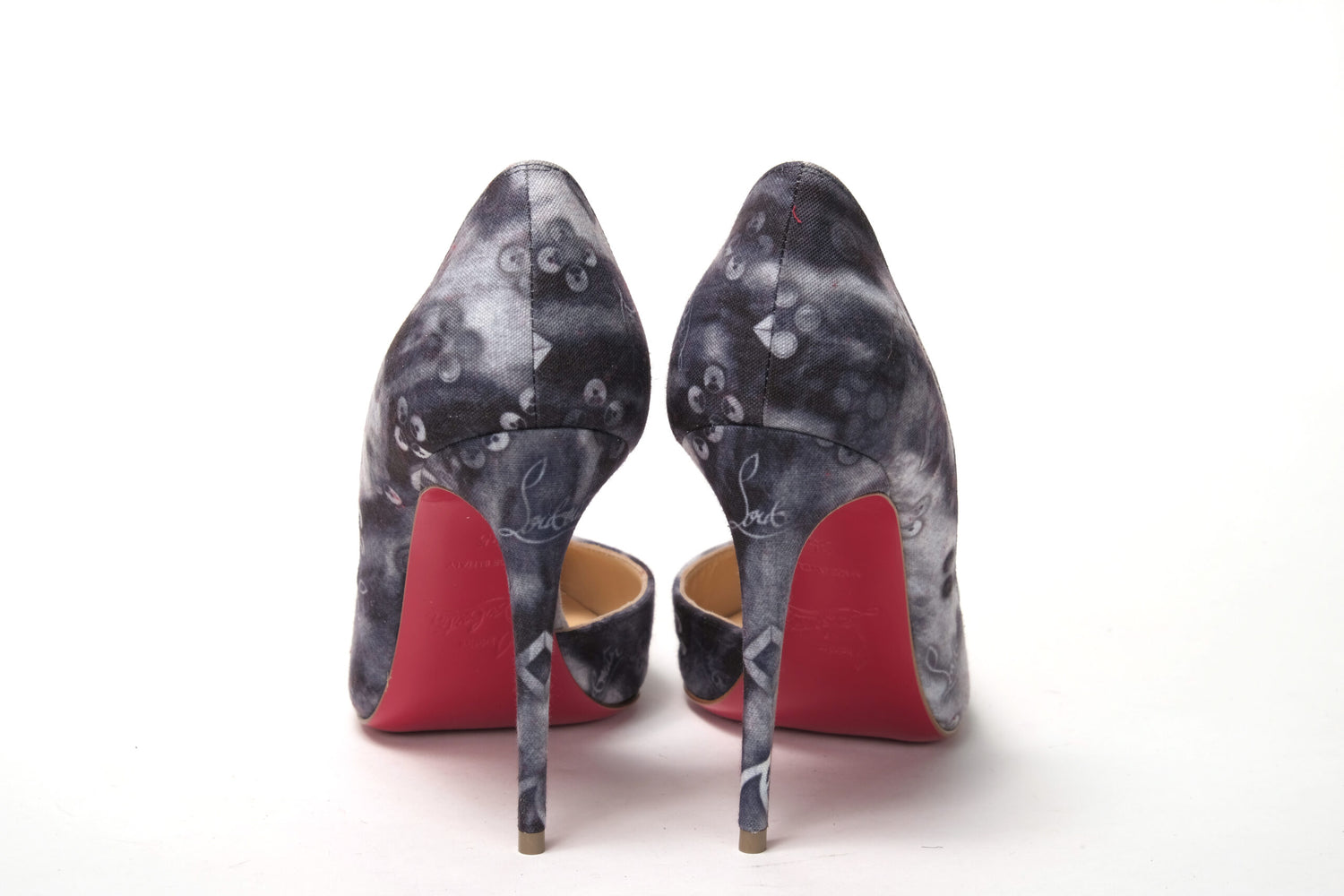 Christian Louboutin Multicolor Denim Print High Heels Pumps - DEA STILOSA MILANO